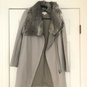 Helmut Lang Fur Collar Coat